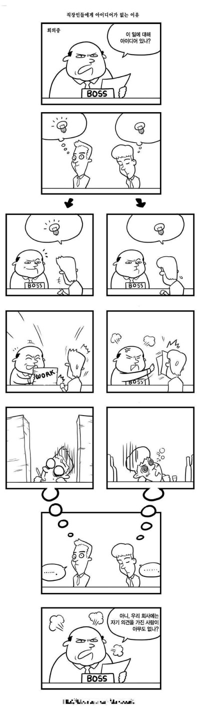 직장인들에게 아이디어가 없는 이유