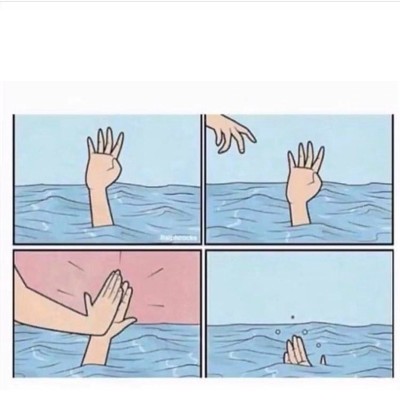 누군가 도움의 손길이 필요할때 내미는 의미없는 도움